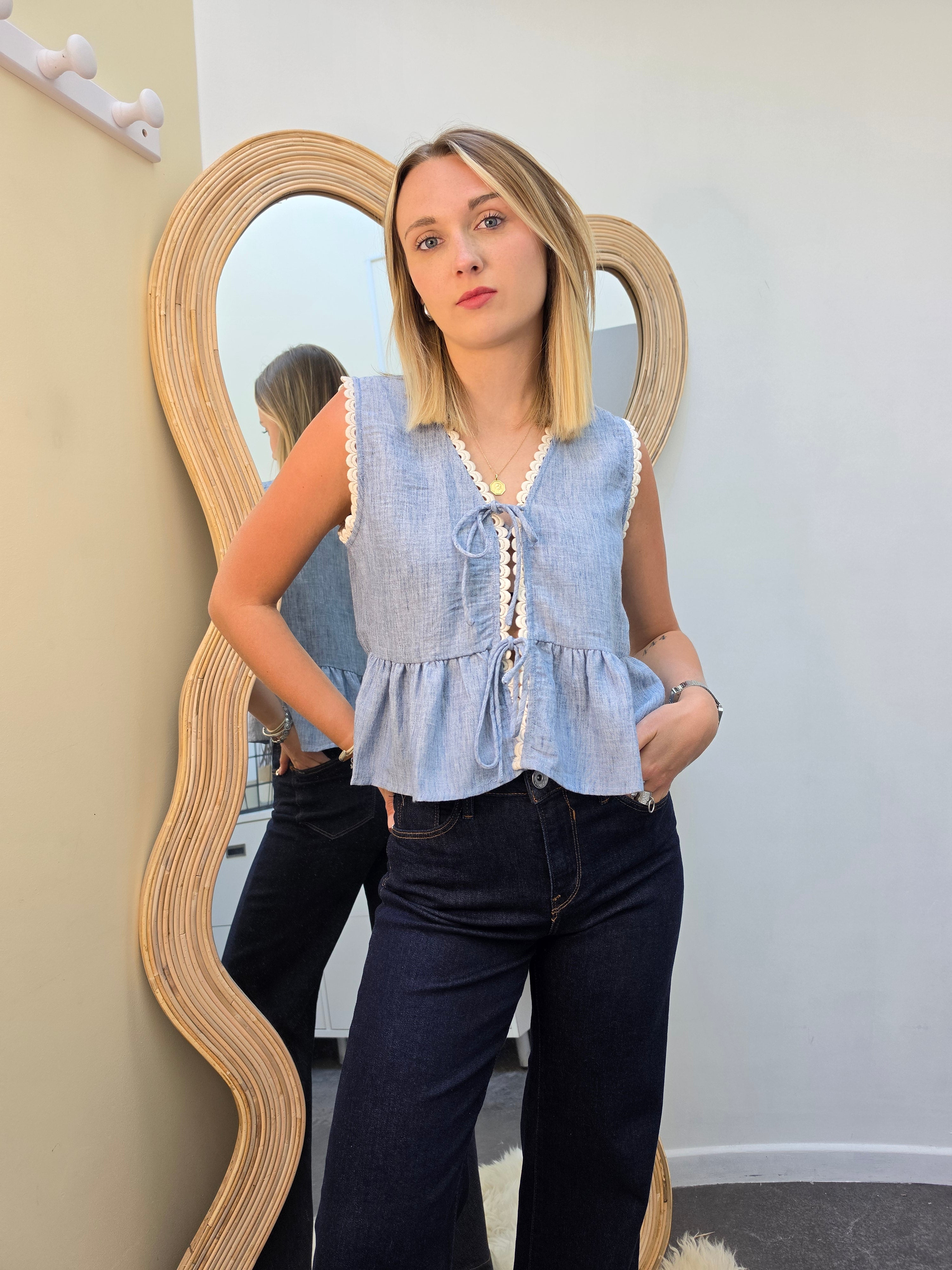 Top MELINE Bleu