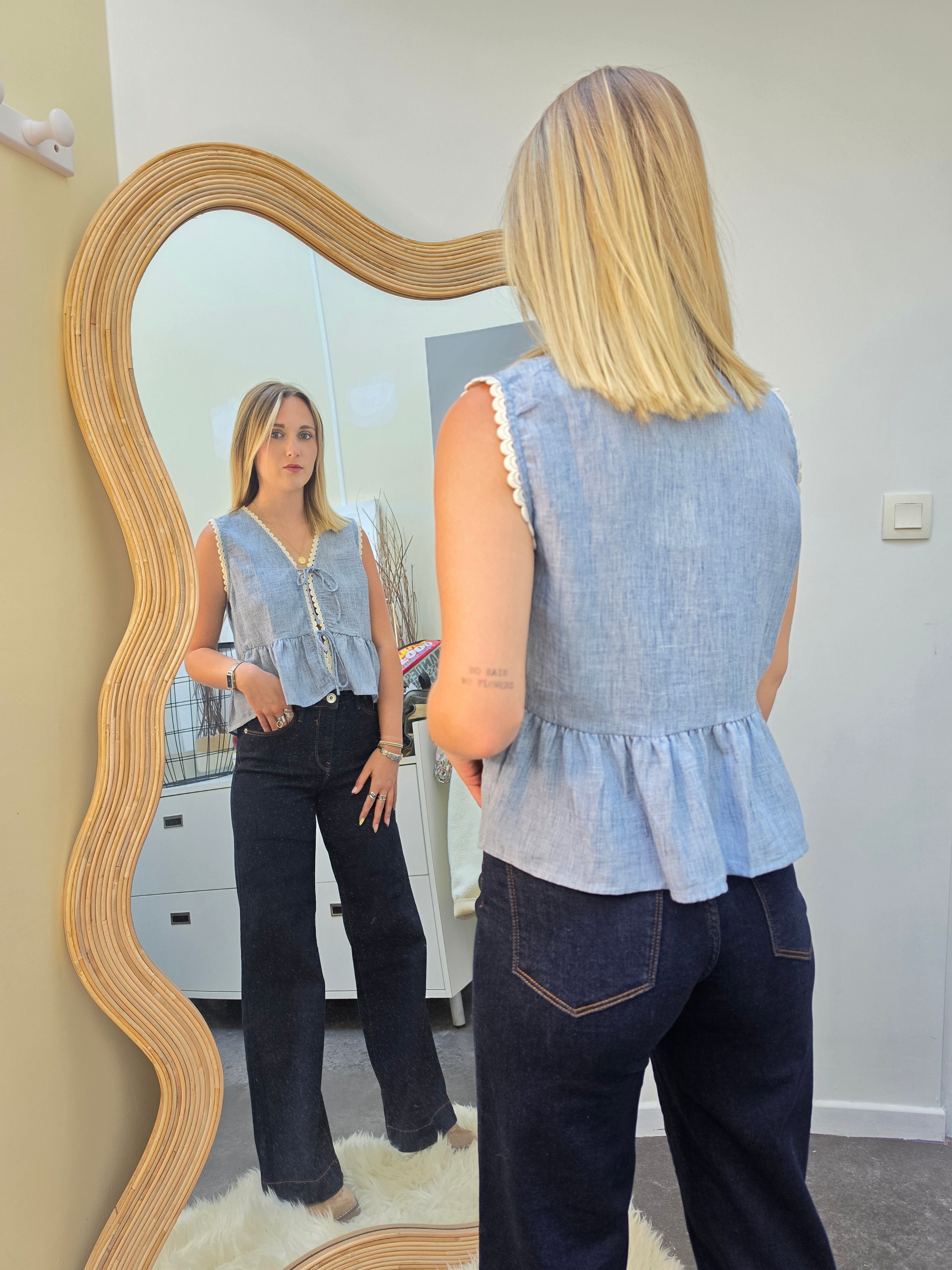 Top MELINE Bleu