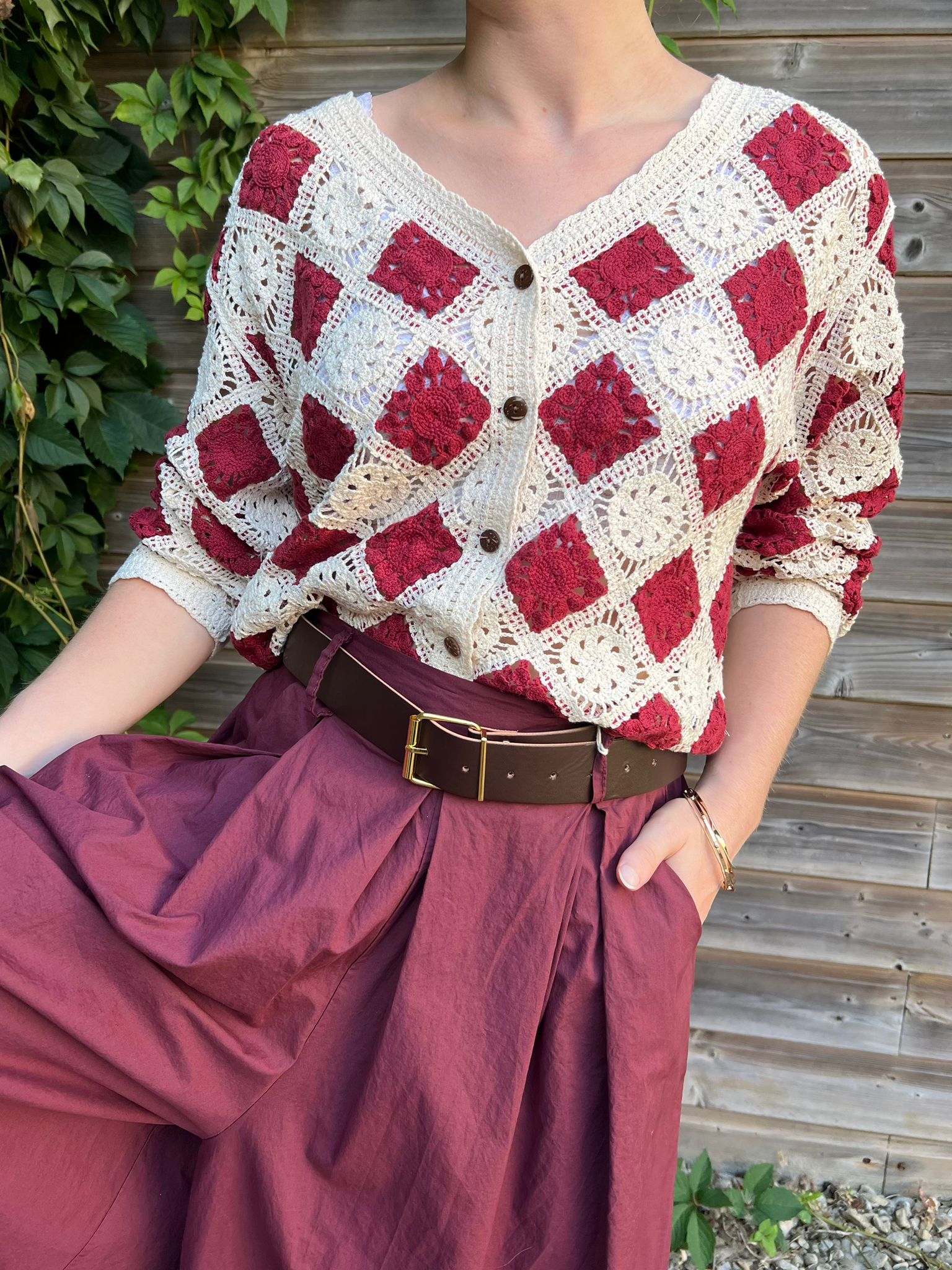 🔴 Gilet crochet ALMA